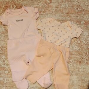 Bundle Sweet Pink Baby One Piece Sets